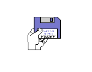The Insert Kickstart Disk screen